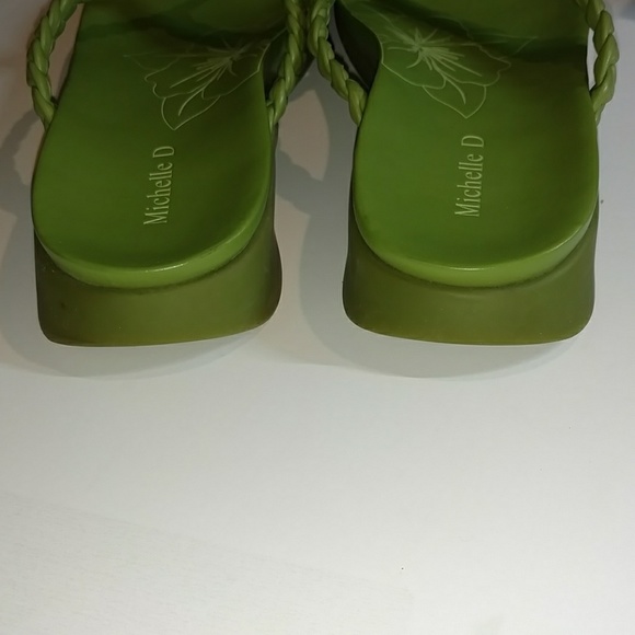 MICHELLE D LEATHER SANDALS - Picture 6 of 8